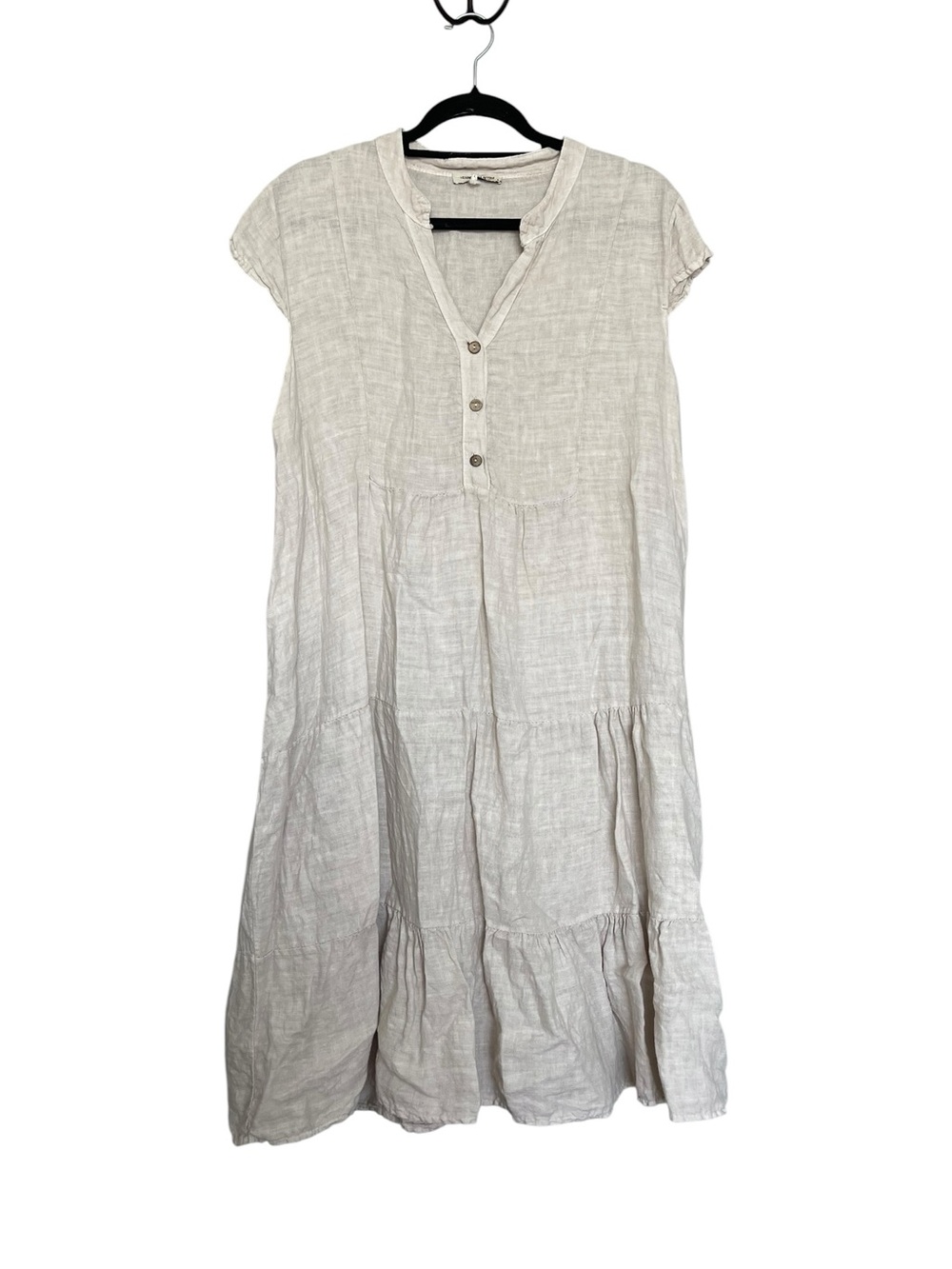 Francesca Bettini Taupe Linen Dress